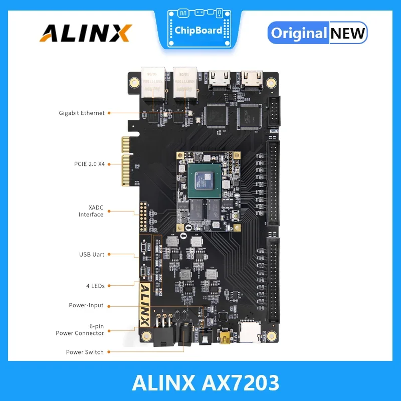 ALINX AX7203B: XILINX Artix-7 XC7A200T FPGA PCIe Accelerator Card Verilog Demos