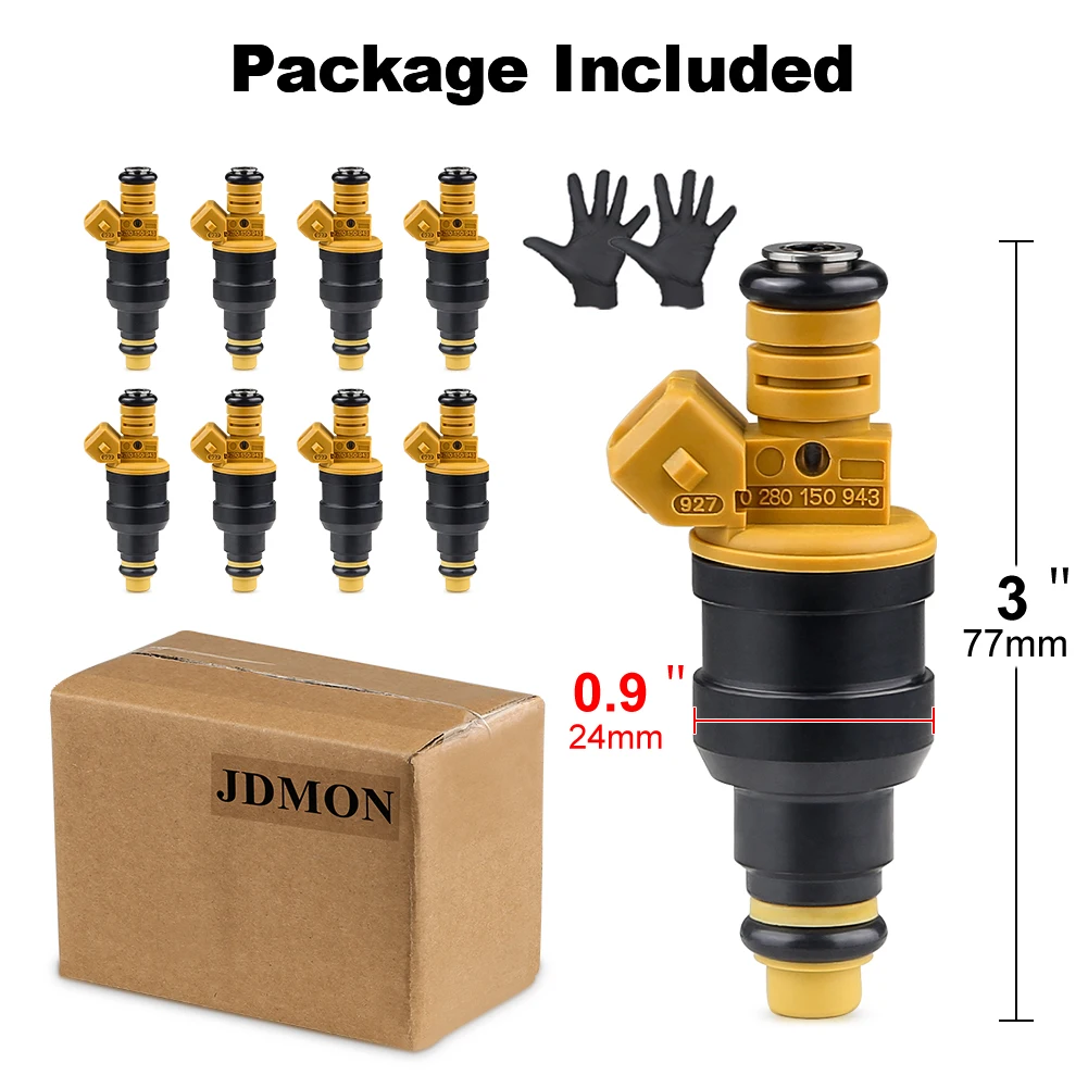 0280150943 Car Fuel Injector Flow Matched For Ford Lincoln 4.6L 5.0L 5.4L 5.8L V8 High Quality Fuel Injector Nozzle  0280150718