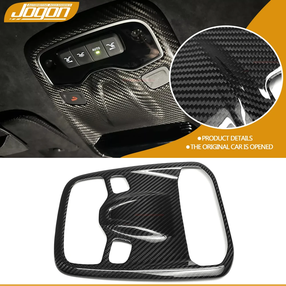 Carbon Fiber Roof Reading Light Lamp Panel Cover Trim For Lotus Emira GT4 Coupe V6 2022-2024 Car Interior Accessories