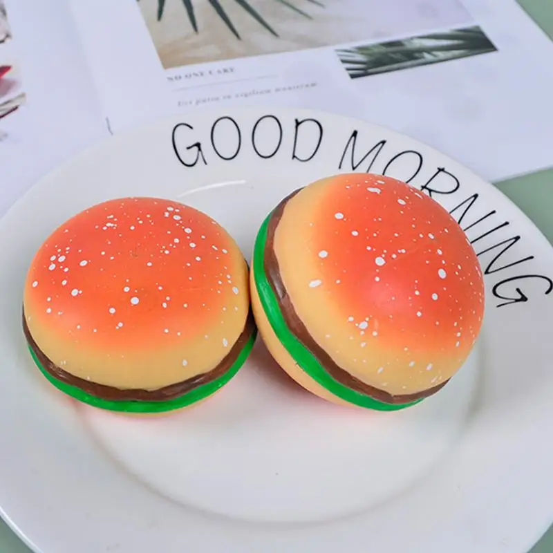 

Squeeze Hamburger Stress Relief Funny Novelty & Simulation Fidget Food Shape Extrusion Relaxation Stress Stretch Hamburger Toys
