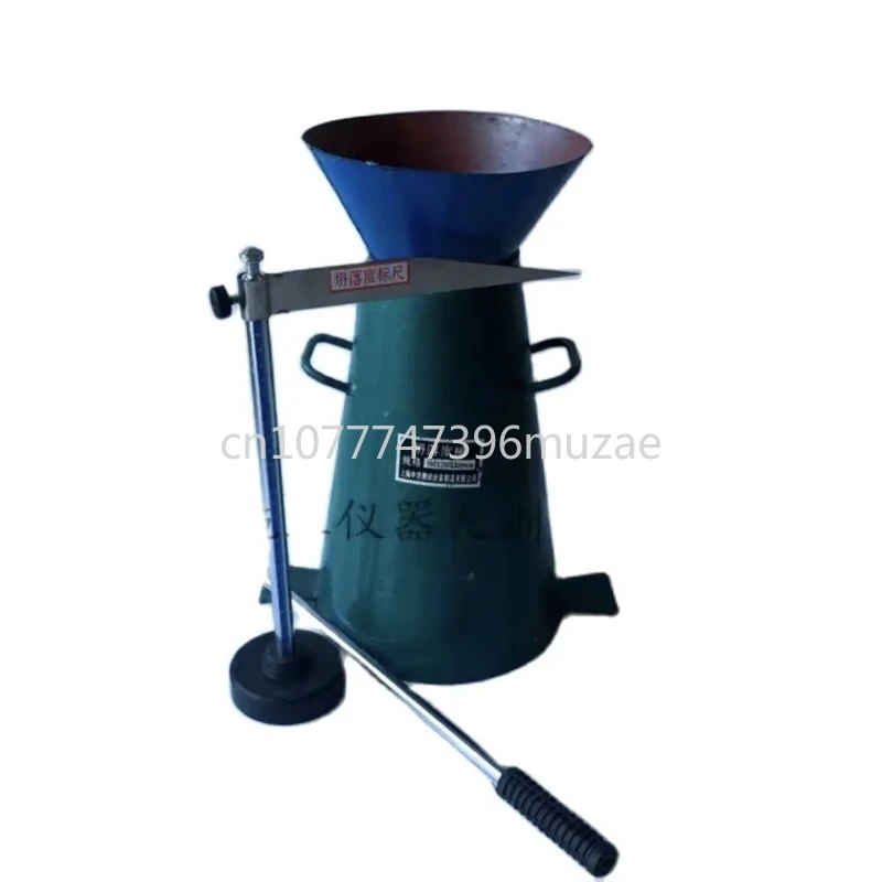 

1set Concrete Slump Cone Barrel Sleeve Slump Cylinder and Tamping Rod Funnel Thickening Four-piece Ruler Ramming Funnel