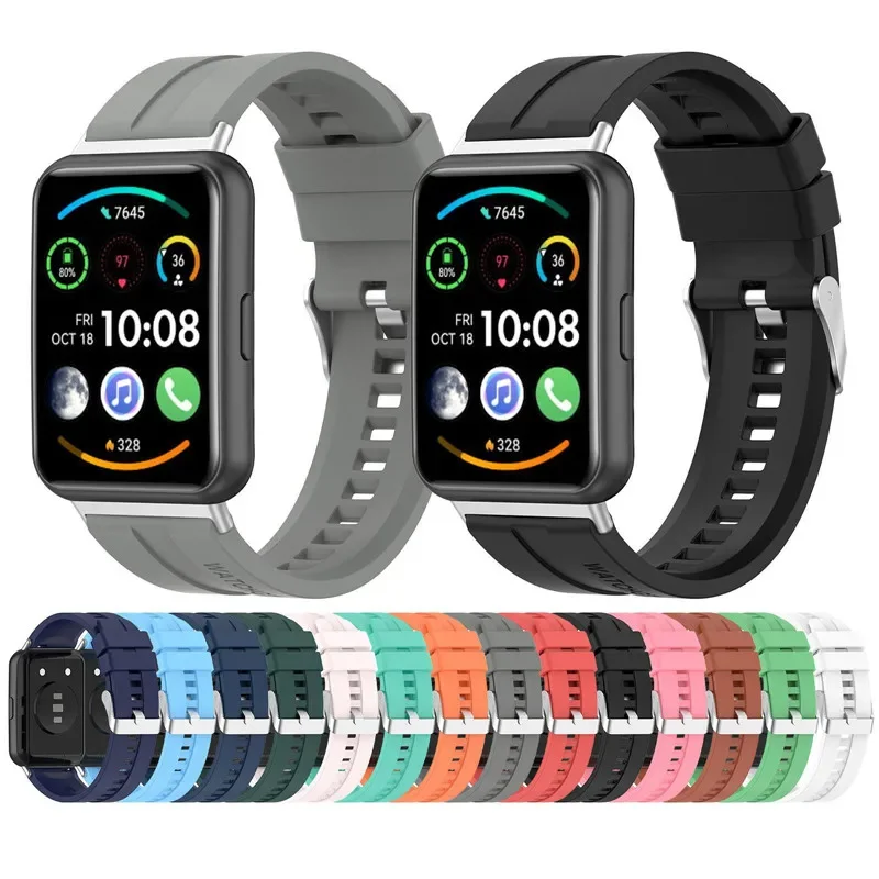 

Soft Silicone Replacement Strap For Huawei Watch Fit 2 Band Sport Smart Waterproof Wrist Watchband Bracelet HuaWei Fit2 Correa