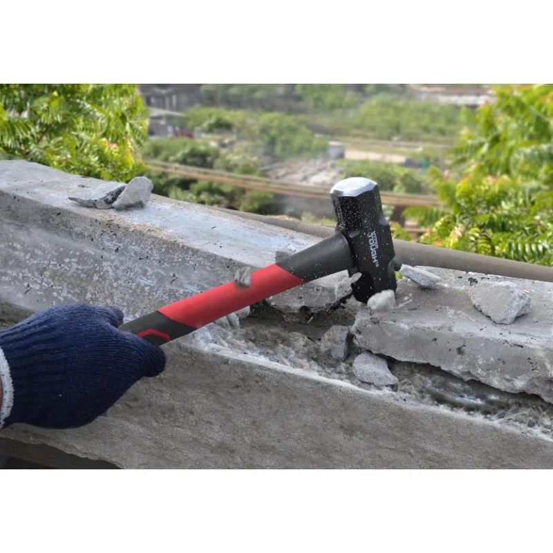 مطرقة زلاجة سعة 4 رطل، مقبض من الألياف الزجاجية