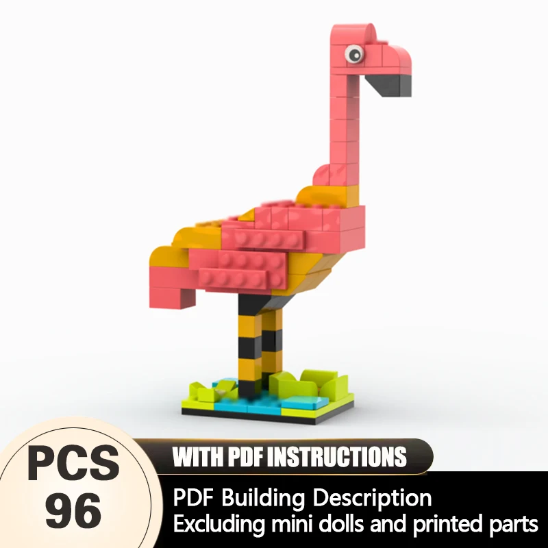 

Creators Animal Series Model MOC Building Bricks Flamingo Modular Technology Gifts Holiday Assemble Children Toys Suit
