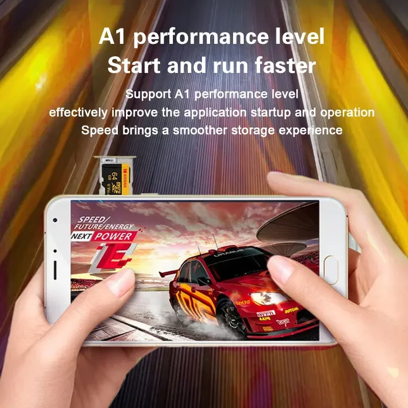 3Pcs Original Kodak Micro SD Card Memory Card 64GB A1 SDXC TF Flash Drive Video card With SD Adapter Class 10 For Camera Phone