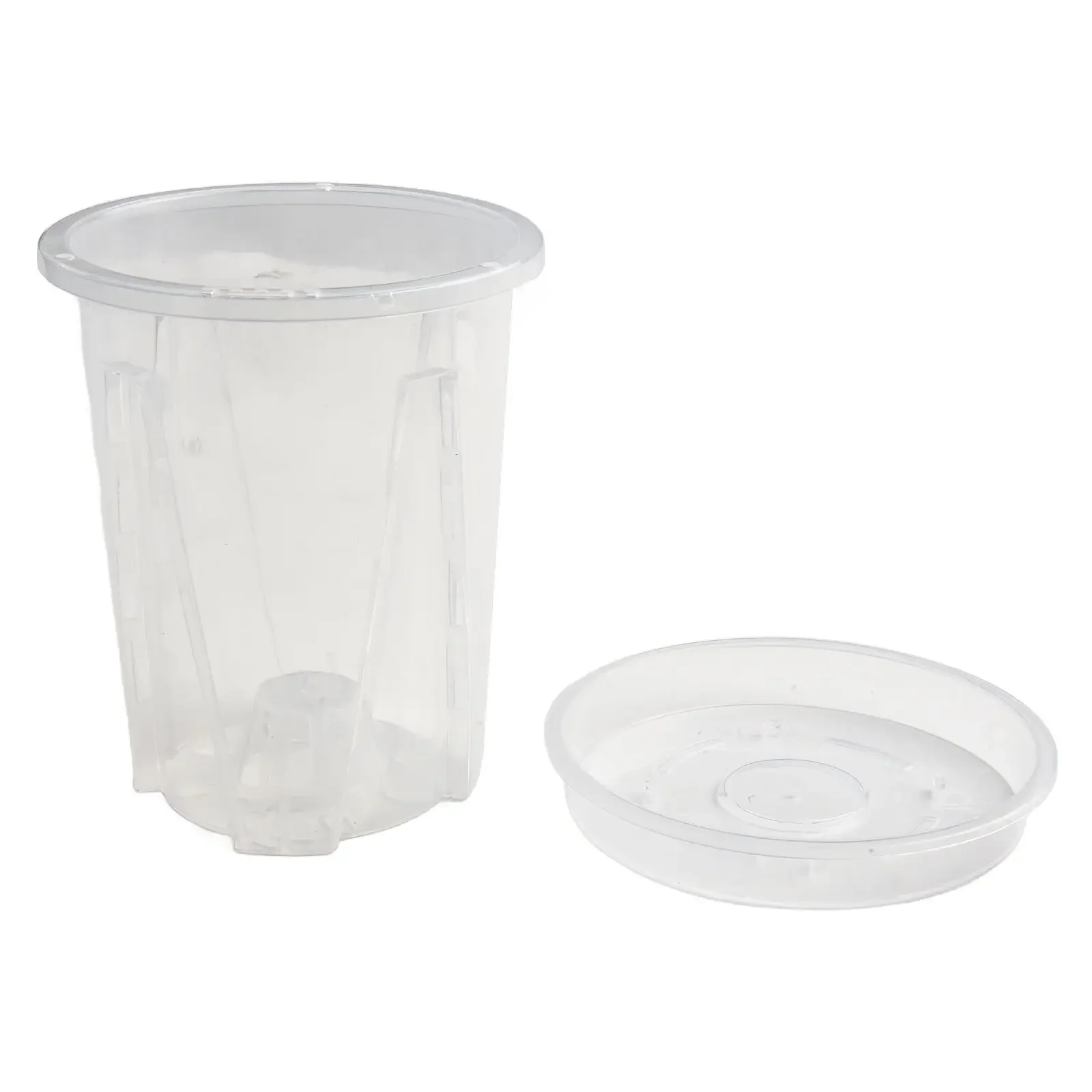 Excellent Drainage Clear Plastic Plant Nursery Pots Made From Thick Plastic Suitable For Various Home And Office Plants