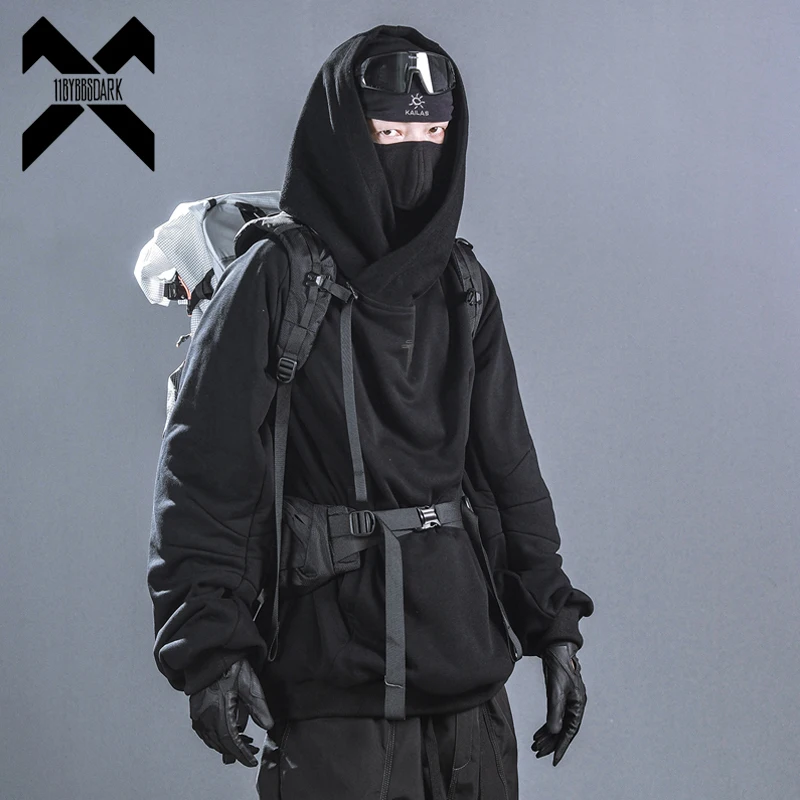 

11 BYBB'S DARK 2025, хип-хоп, техническая одежда, толстовка с капюшоном, унисекс, пуловер большого размера, толстовка в стиле хип-хоп, уличная одежда, повседневные толстовки, топ