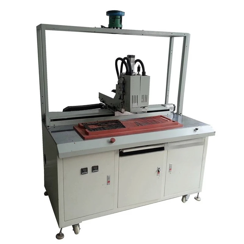 Automatic lock nut implantation machine notes hot melt riveting pressing copper nut embedding machine double head knurled