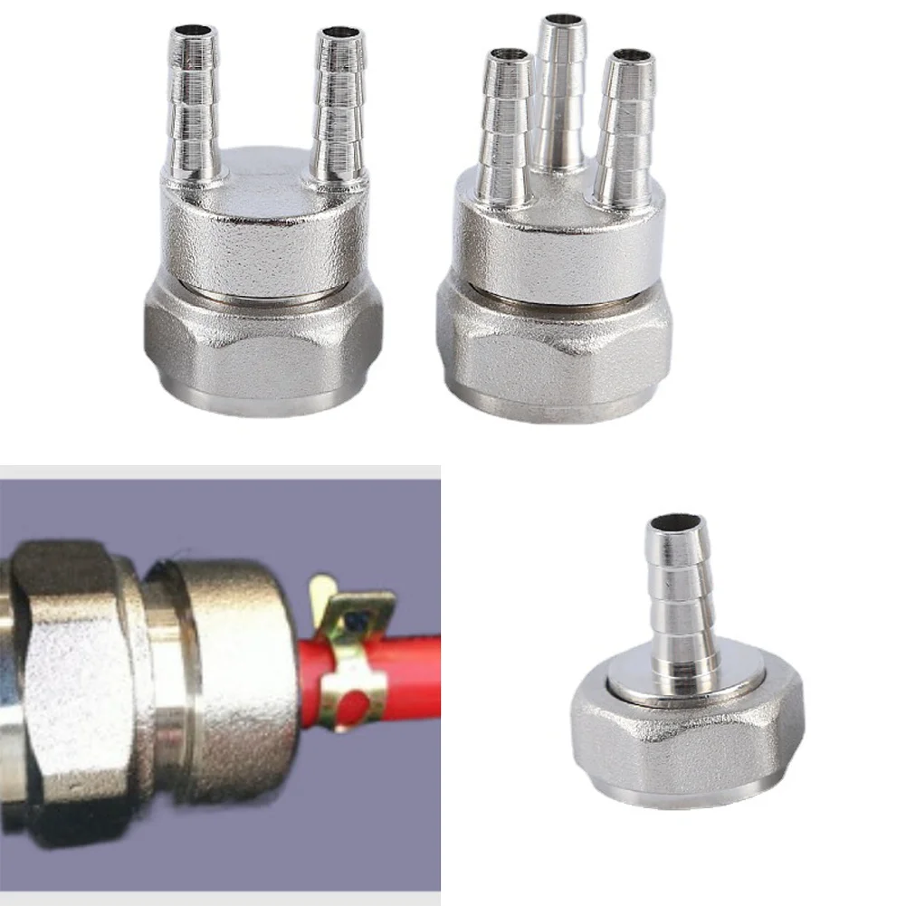 1Pcs Underfloor Heating Capillary Tube Connectors Copper 1/3 1/2 1/1 Point  G3/4 Connecting Thread Brass 10x1.5mm Pipe Joints