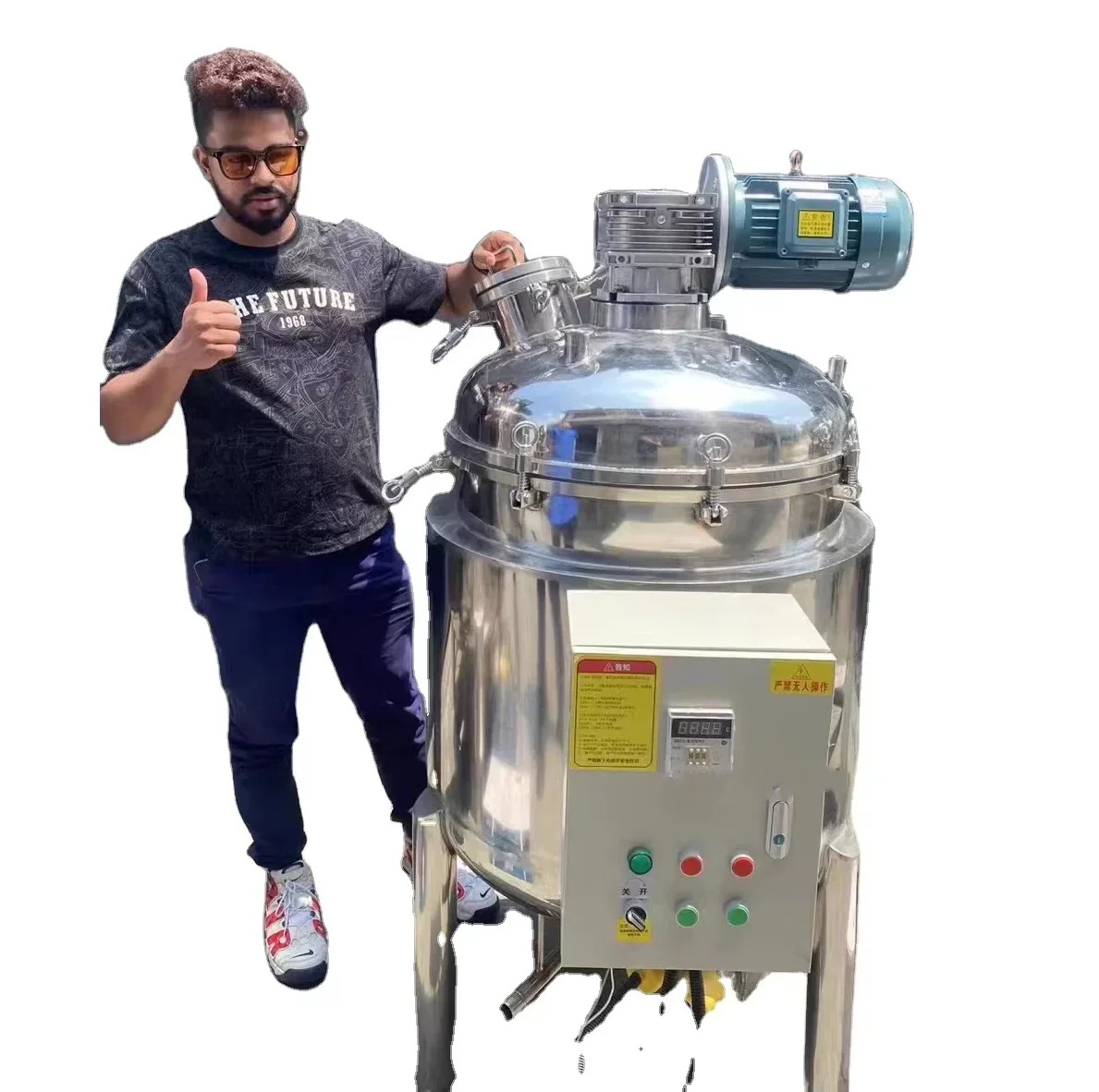 

-for 100 liter chemical reactor vacuum stainless steel heated cosmetic emulsifier mixer machine