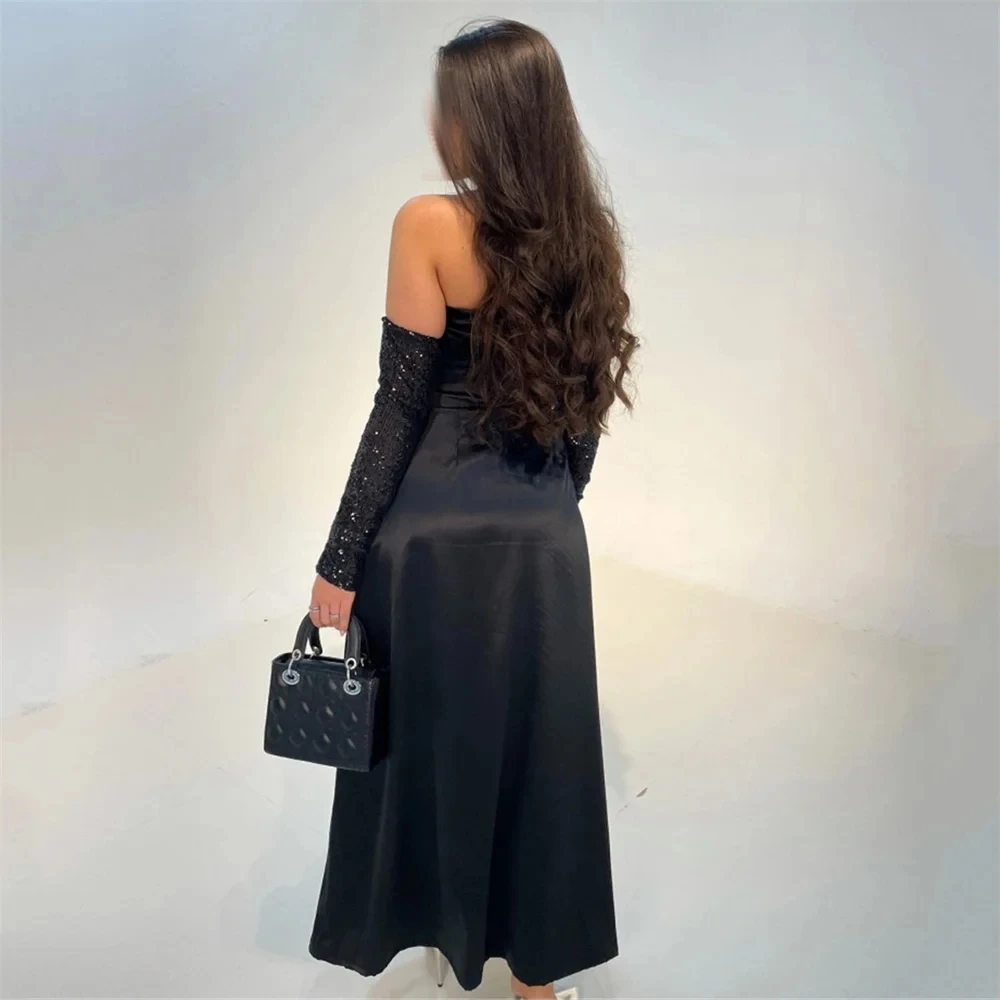 Sexy Prom Dress For Women Halter Backless Formal Occasion Evening Gowns Ankle Length A Line Party Dresses فساتين السهرة