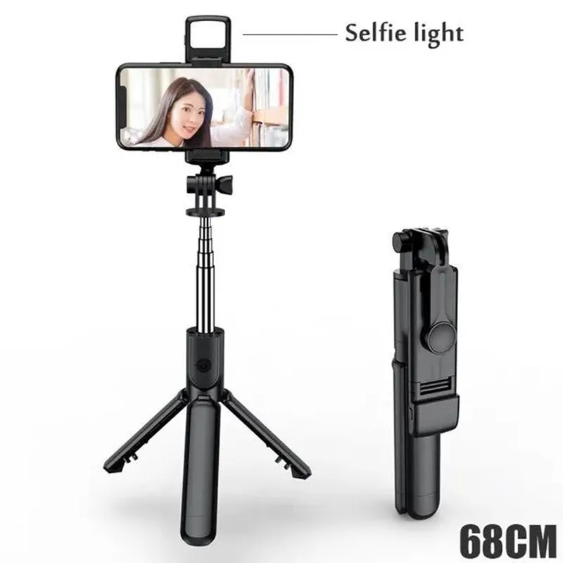 

Портативная Bluetooth-палка для селфи, выдвижной многофункциональный штатив для телефона с подсветкой для селфи, беспроводной пульт дистанционного управления