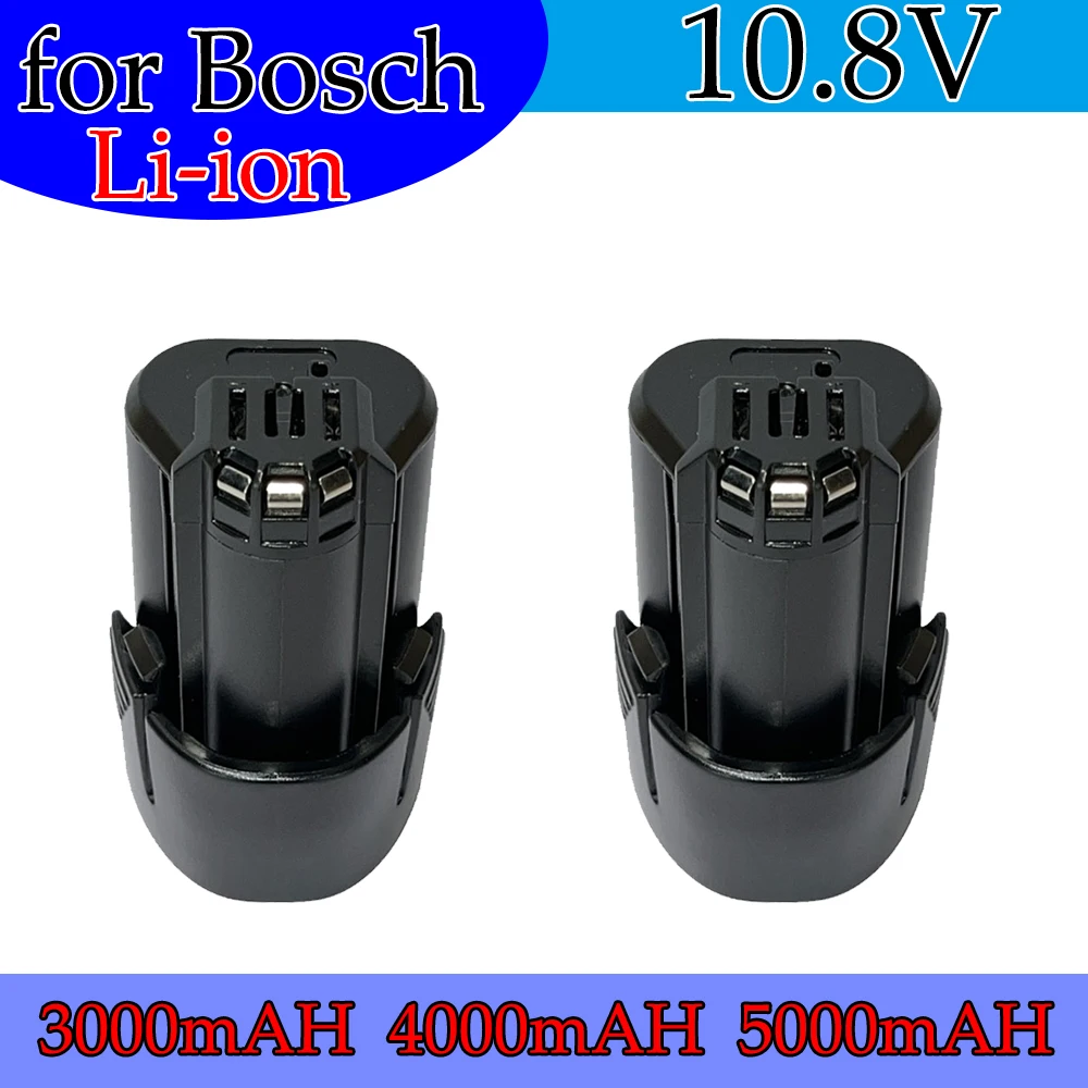 

Newest 10.8V 3000/4000/5000mAh Li-ion Rechargeable Power Tool Battery for BOSCH Cordless Electric Screwdriver BAT411 BAT412 BAT4