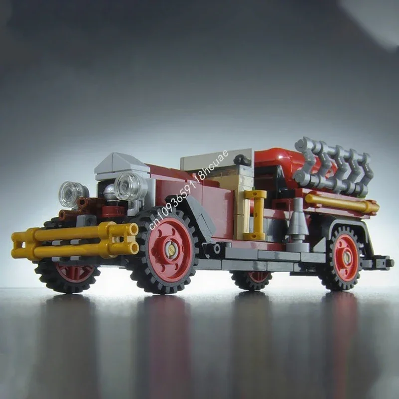 239pcs MOC Fire Truck City Champions Super Car Building Blocks Festival Gift Toy To Develop Patience And Concentration Handmade