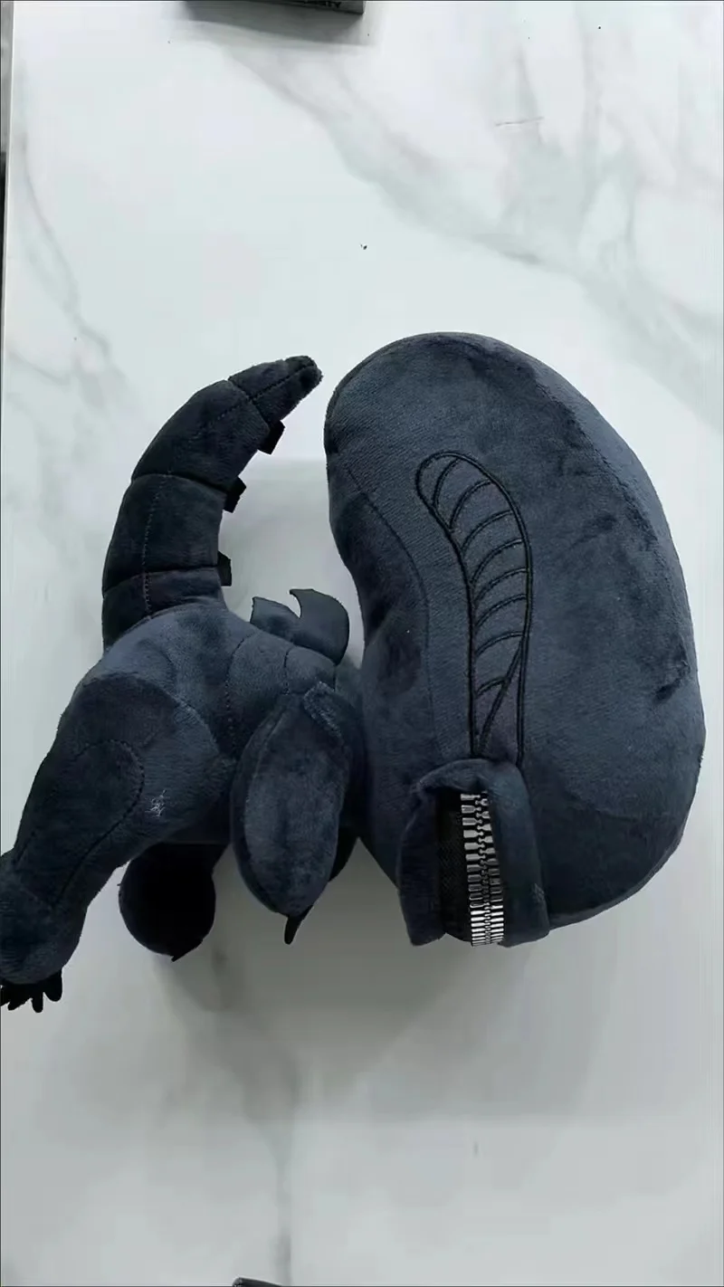 Ins Xenomorph Shaped Zipper Mouth Plush Toy Kawaii Plush Pillows Stuffed Toys Cartoon Decor Alien Luggage Accessories Dolls