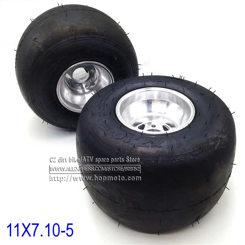 

168 Go Kart 5 Inch Rear Wheels Beach Car Accessories Drift Bike Wheel 11X7.10-5 Kart Tire ATV Quad