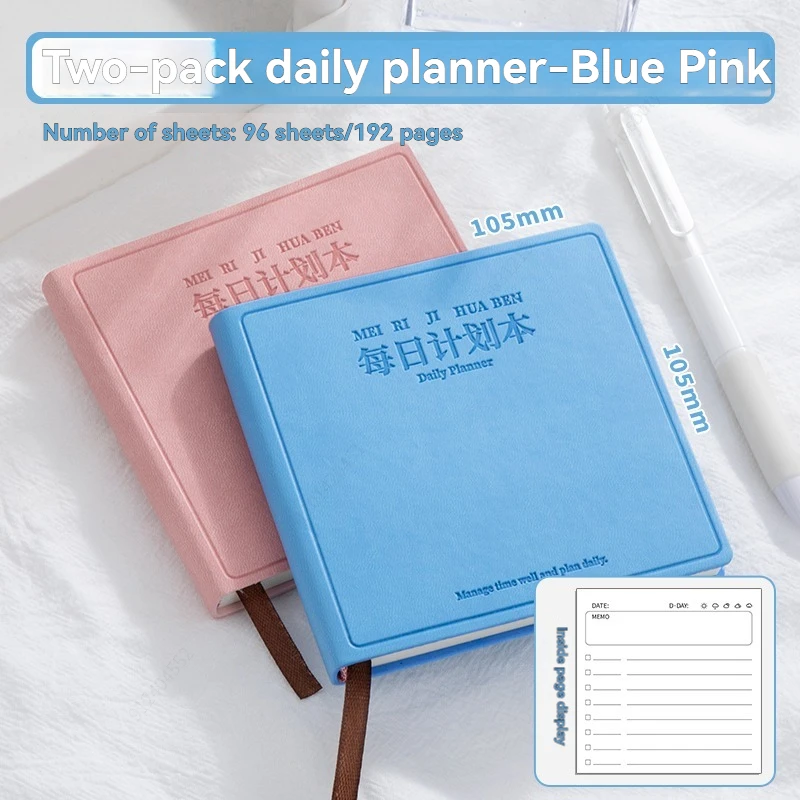 دفتر صغير صغير محمول المفكرة جيب اليومية الأسبوعية الجدول الدفتري دفتر التقويم مجلة جدول اللوازم المكتبية المدرسية