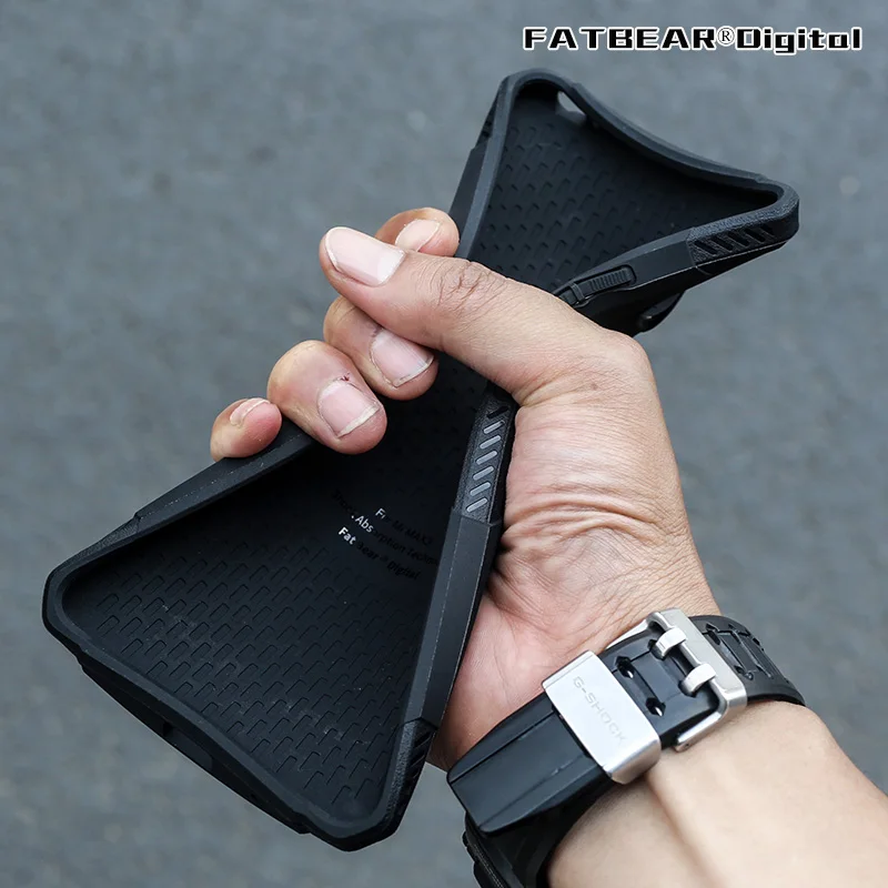 Fatbear-Coque de protection robuste de qualité militaire, armure antichoc pour Xiaomi Mi Max 3, Max 2, étui en peau