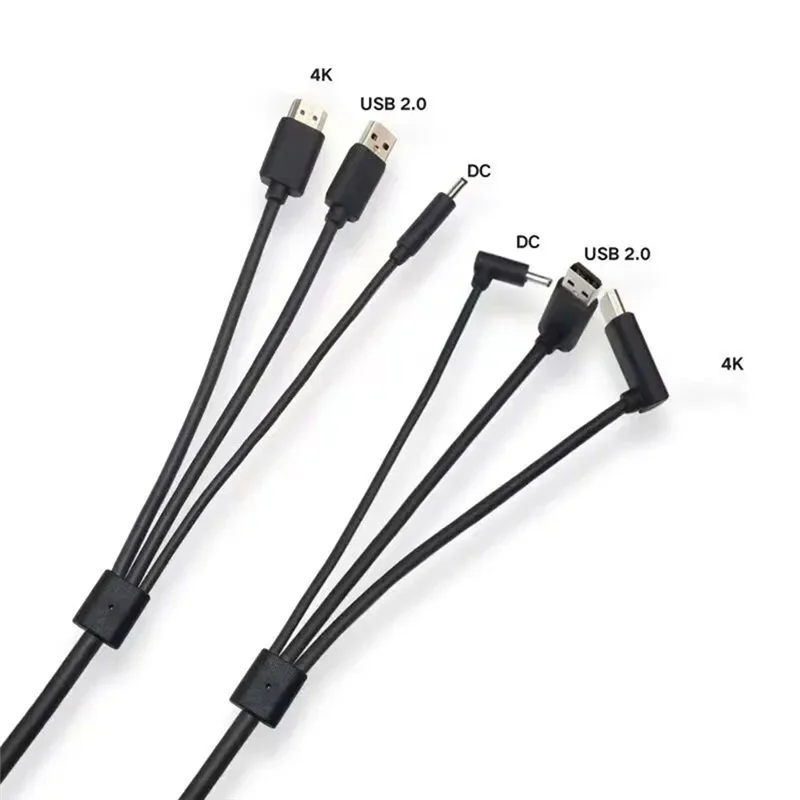 1 PCS Replacement Cable -Compitable 5M, USB, Power VR Games Accessories Black Plastic For HTC Vive 3-In-1-A25R