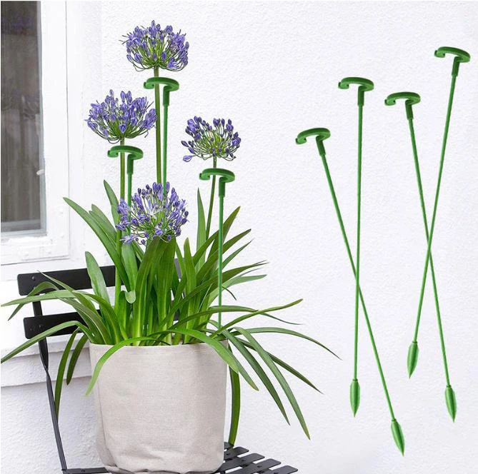 Green Plastic Plant Supports Flower Stand Reusable Protection Fixing Tool Gardening Supplies For Vegetable Holder Bracket