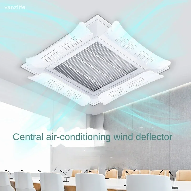 Summer Central Air Conditioner Windshield Installation-Free Universal Telescopic Filte Wind Shield Anti-Direct Blowing Baffle