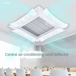 Summer Central Air Conditioner Windshield Installation-Free Universal Telescopic Filte Wind Shield Anti-Direct Blowing Baffle