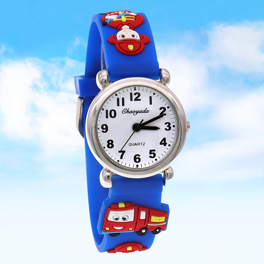 Silicone Strap Quartz Watches Children Kids Students Digital Cool Waterproof Clocks Boys Kids Watch