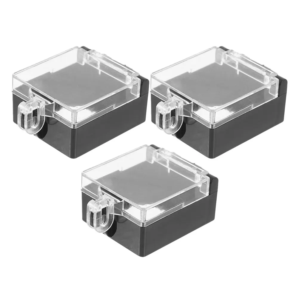

3pcs Emergency Stop Button Cover Dust-proof Protective Switch Transparent Power Toggle Pressure Waterproof On Off