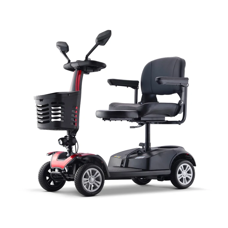 

Fashion Adult Four Wheels Disabled Handicapped Scooter Folding Power Mobility Scooter for Sale