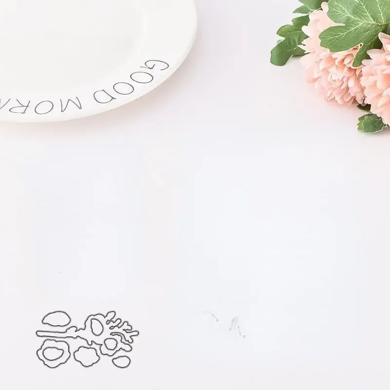 Kwiat ลliwy tลoczenie wykrojniki i znaczki do scrapbookingu Hands-on Album DIY dekoracja karty