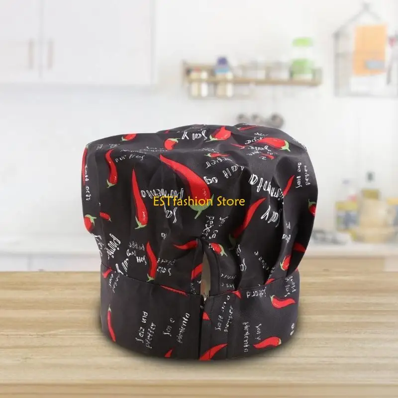 Y5GC NOUVEAU COOIL MEN ALIGABLE ALIGNABLE Cuisine Baker Chef Elastic Hat Catering