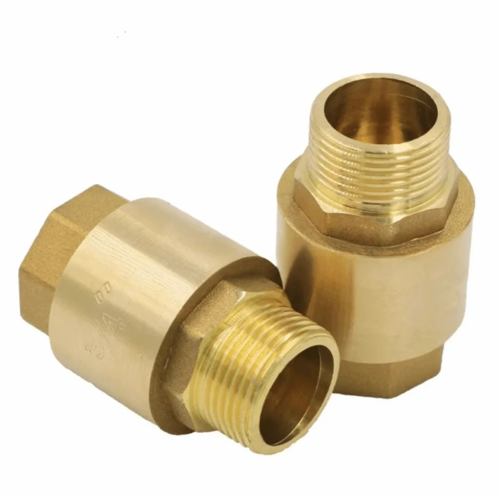 Durable BSPP Thread Brass Check Valve Male To Mal Male To Male Water Non Return Valve 1/2