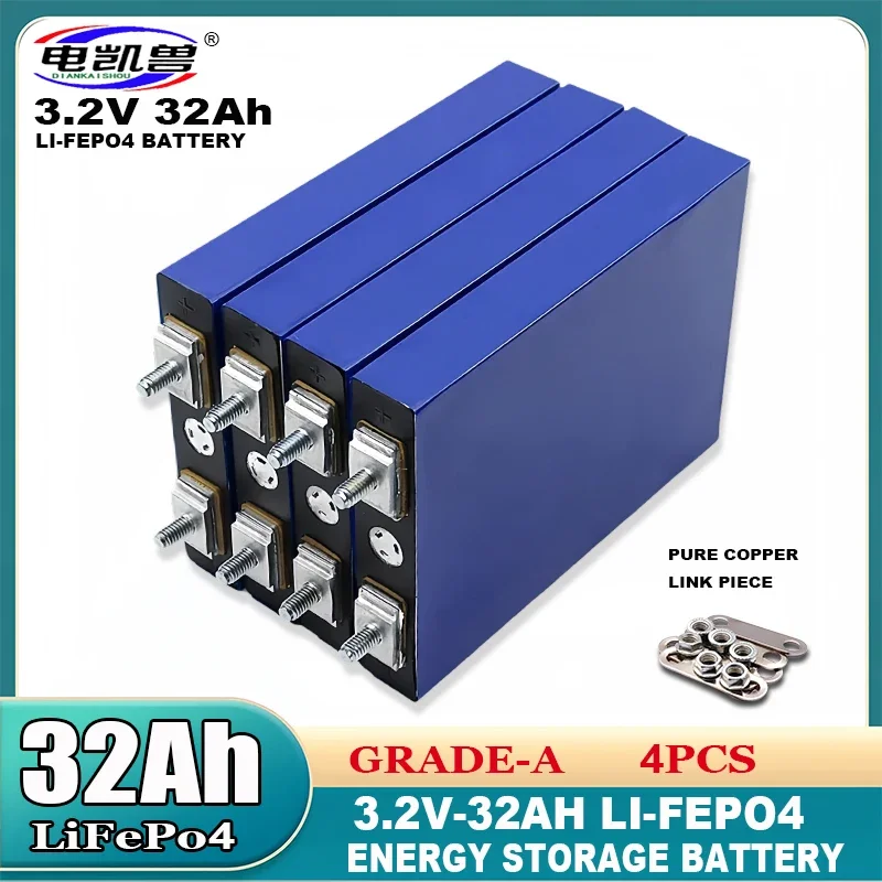 4pcs 3.2v 320Ah 304Ah 280Ah 135Ah 105ah Lifepo4 Battery Lithium Iron Phosphate Solar Cell 12v 24v Off-grid Solar Wind.duty-free