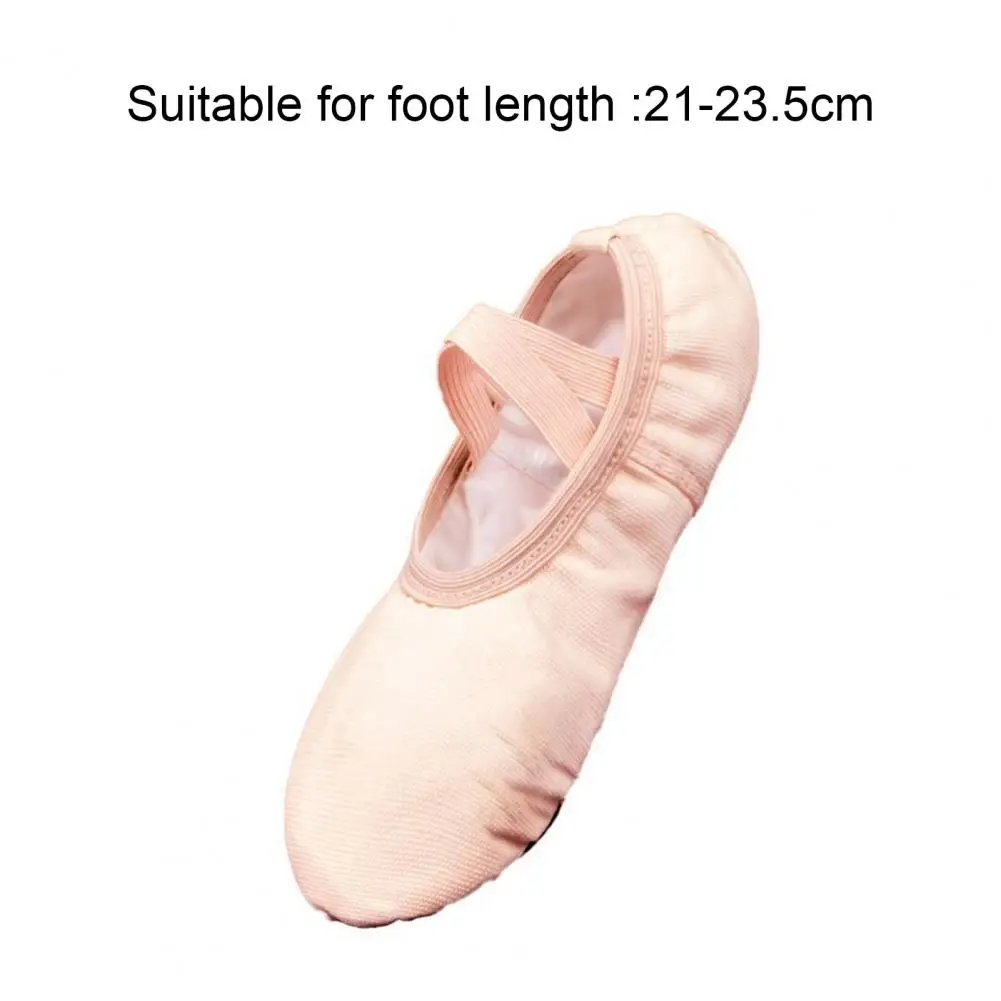 Zapatos de suela dividida para mujer, zapatillas de Ballet elásticas suaves, zapatillas de baile de lona de suela dividida para actuaciones, Calzado cómodo y duradero