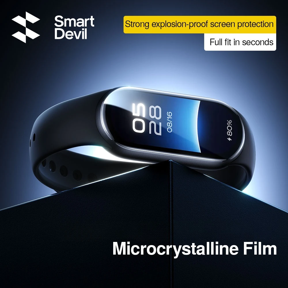 

SmartDevil Screen Protector for Xiaomi Mi Band 9 Pro Band 9 Full Screen Full Glue Soft Film Watch Accessories with Install Tool