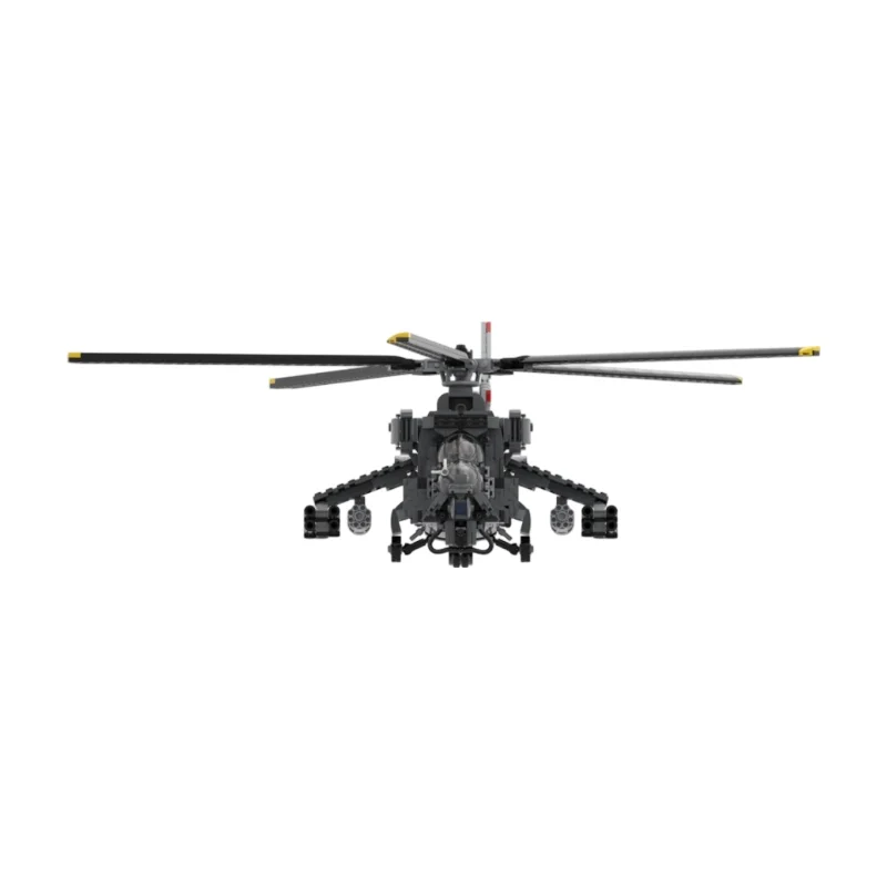 Twin Rotor Armed Transport Helicopter MOC Building Blocks Combat Aircraft DIY Assembly Desktop Collectible 1428PCS
