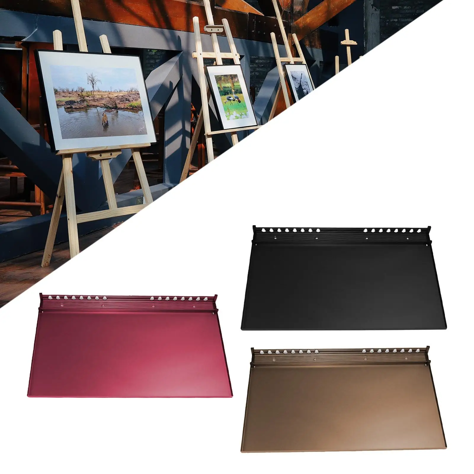 Aluminum Alloy Easel Tray Rack Portable Replacement Sketch Shelf Painting
