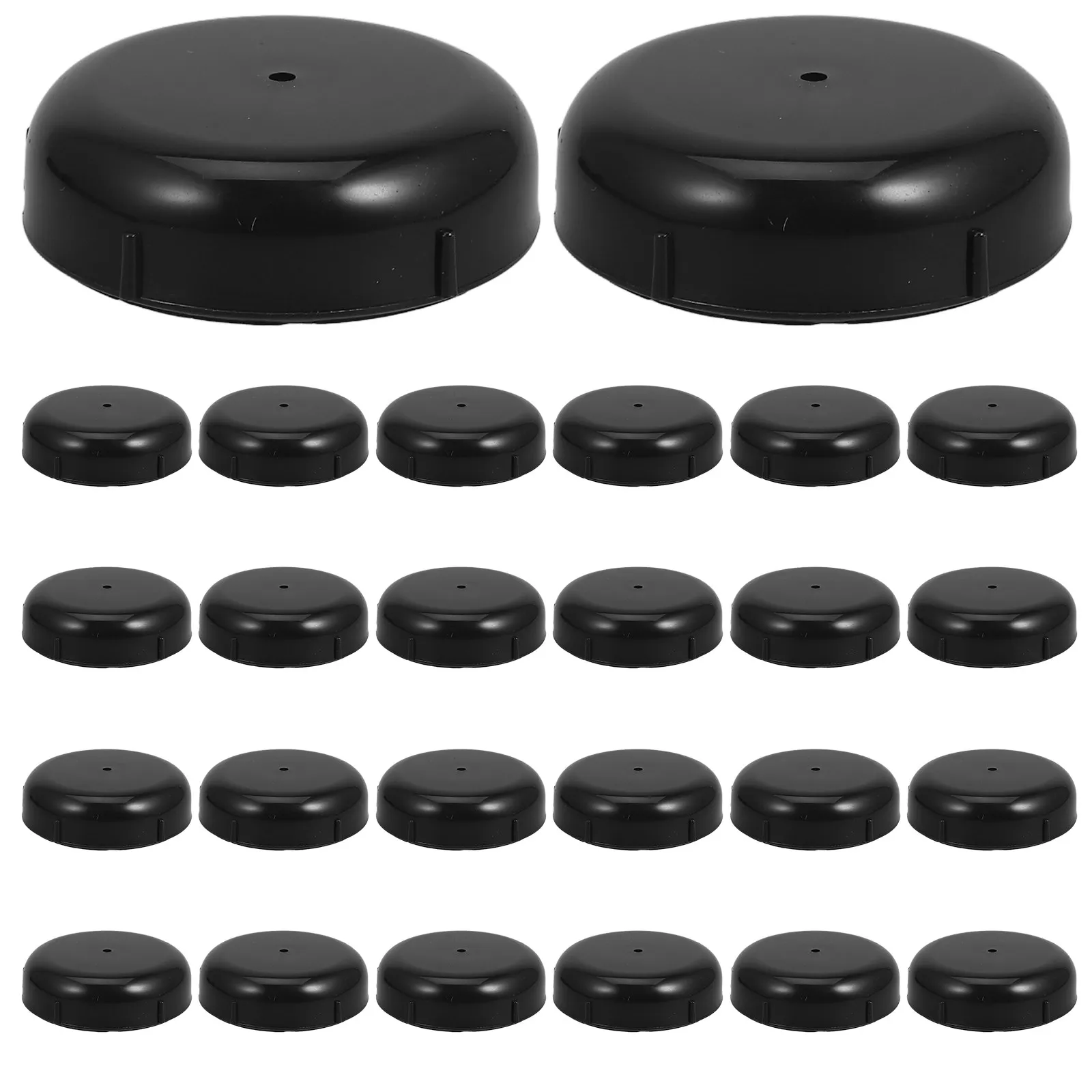 24Pcs Round Furniture Caster Stopper Chair Feet Caps for Hardwood Floors Floor Protection Non-Scratch Furniture Leg Pads Tables