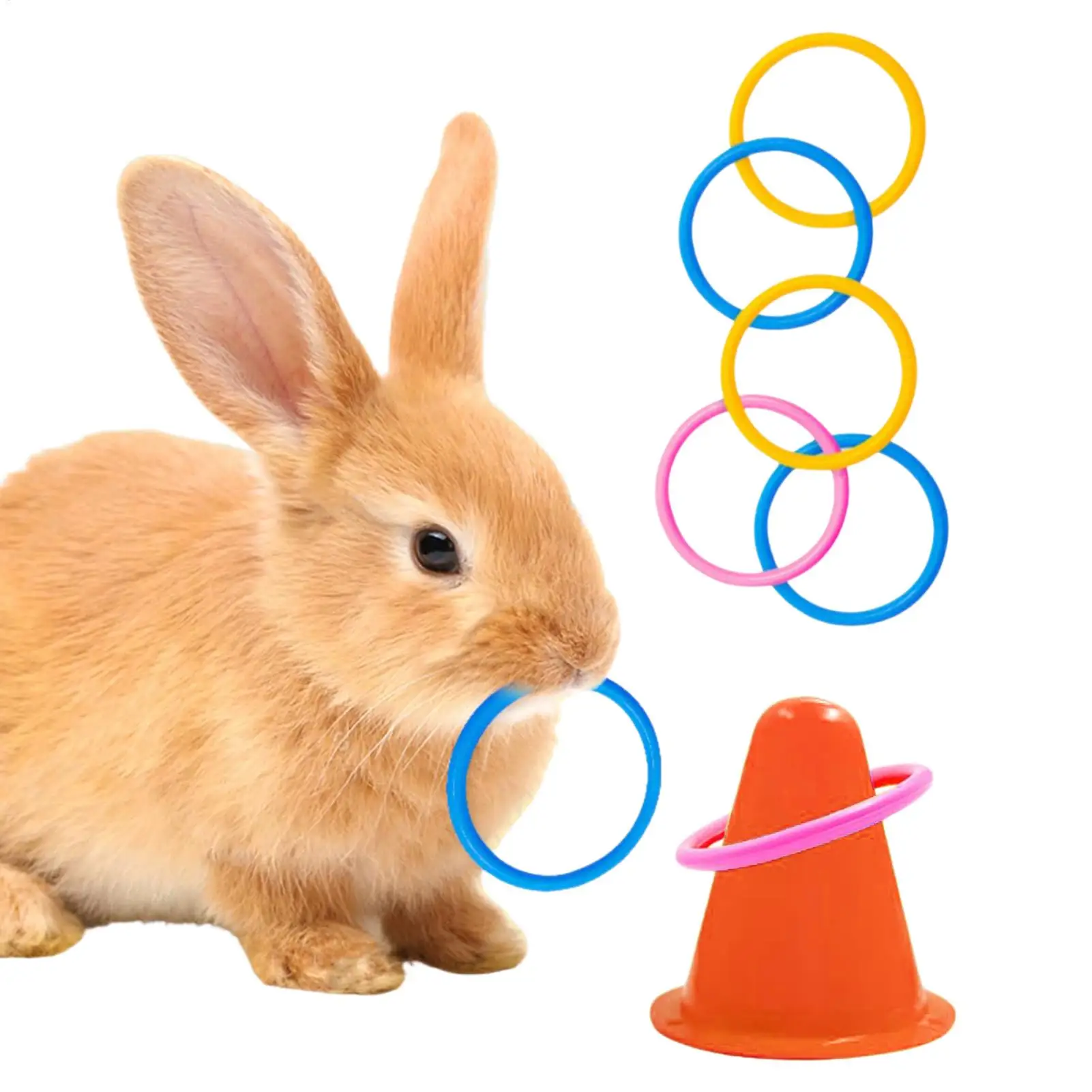 bunny Ferrule Toy Interactive Training Chew Toy Random Ice Cream Cone Shaped Pet bunny Ferrule Toy To Relieve Boredom Toys