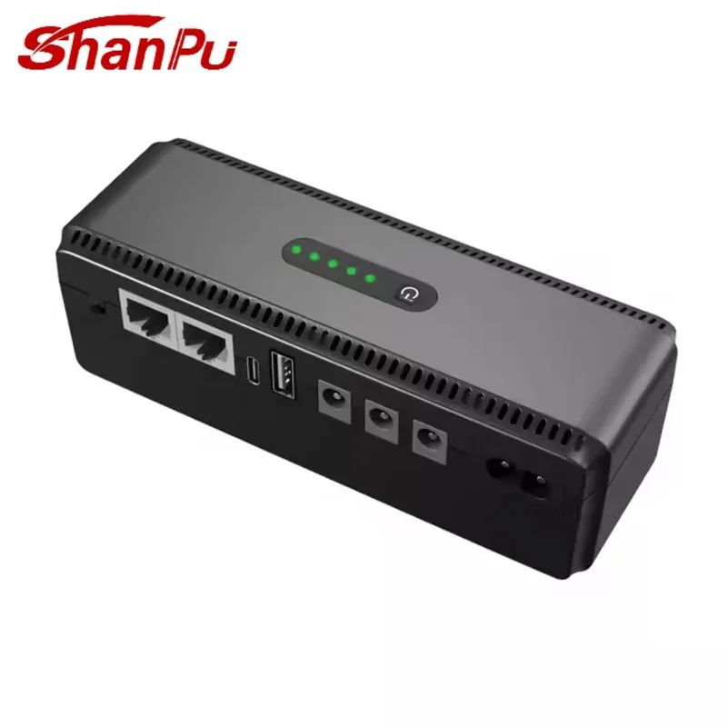 New 36W 20000mah Mini UPS LiFePO4 Battery Online DC Backup Power UPS for CCTV Camera Modem WiFi Router