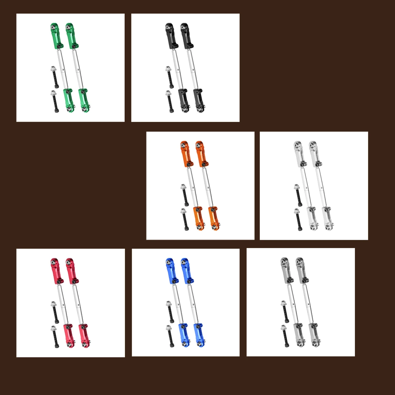 

GPM Alloy+SST Регулировка задней рулевой тяги ARRMA 1/5 Kraton 8S, Outcast 8S, Kraton EXB, Outcast EXB