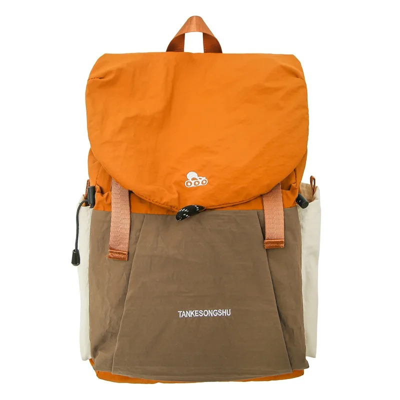 Summer Women Backpack Retro Leisure Mini Backpack Large Capacity Ultra-light Outdoor Travel Backpack Nylon Waterproof Hiking Bag