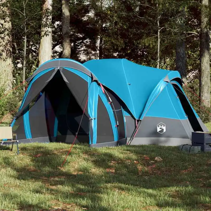 Tipi-Familienzelt für 8 Personen, Blau, Wasserdicht