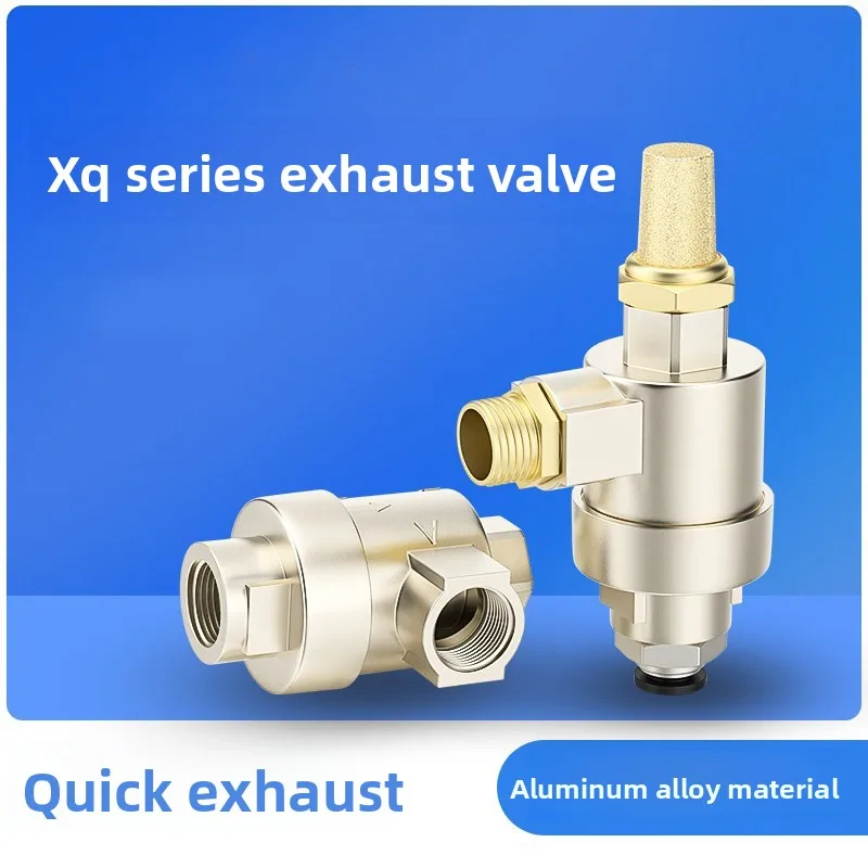 XQ Quick 170600/1000/1500/200 Exhaust Valve Quick Exhaust Of Cylinder Manual Air Valve Switch Pneumatic Pressure Relief Valve
