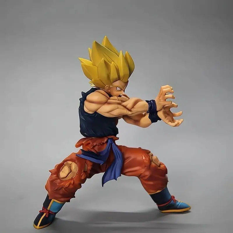 15.5cm/6.1 polegadas Dragon Ball Z anime personagem Sun Wukong batalha danos onda de choque PVC Action Figure Coleção Decoração Brinquedos
