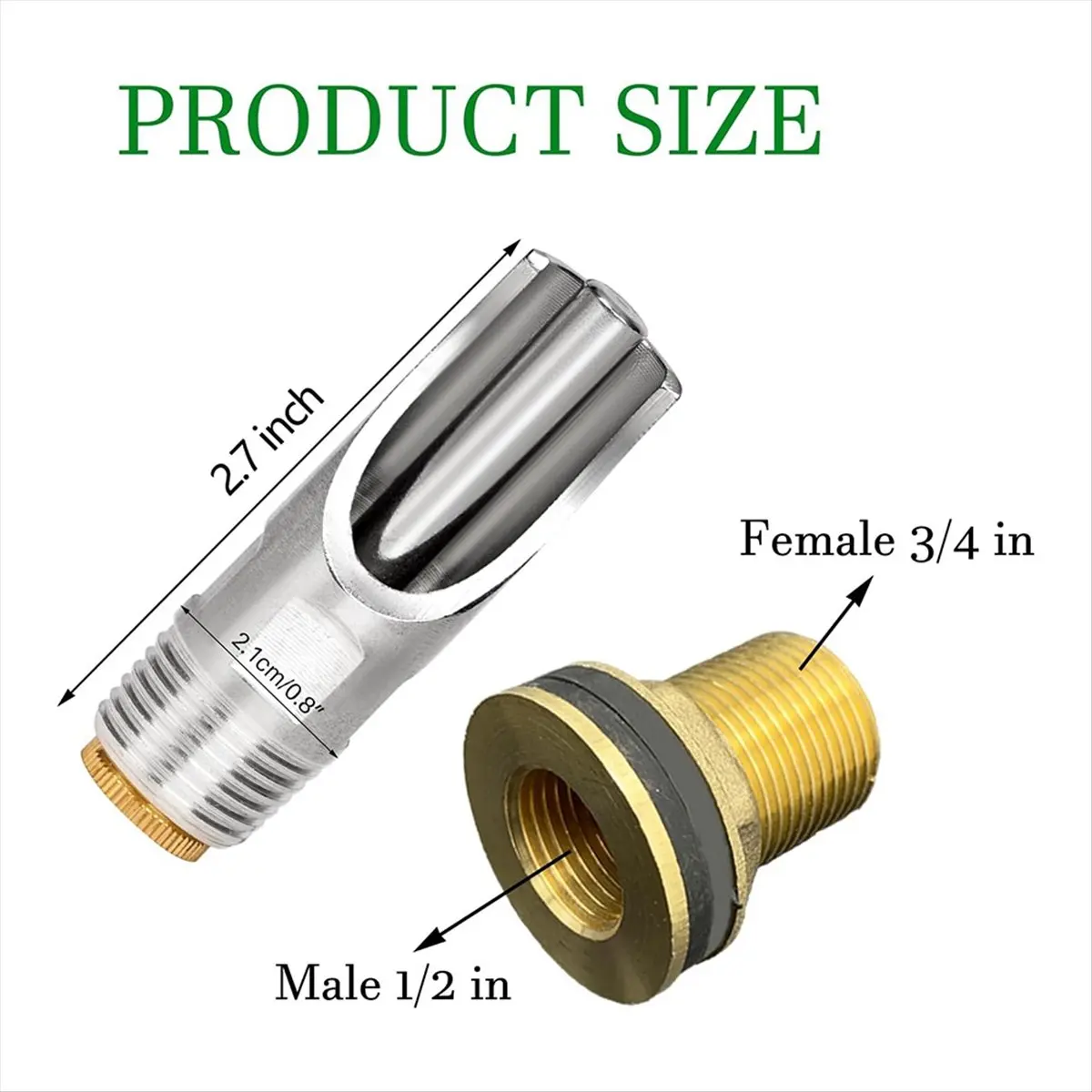 KSOL 5 Pcs Pig Nipple Waterer for Kit Automatic Pig Nipple Drinker Hog Drinker Feeder with Brass Water Tank Connector