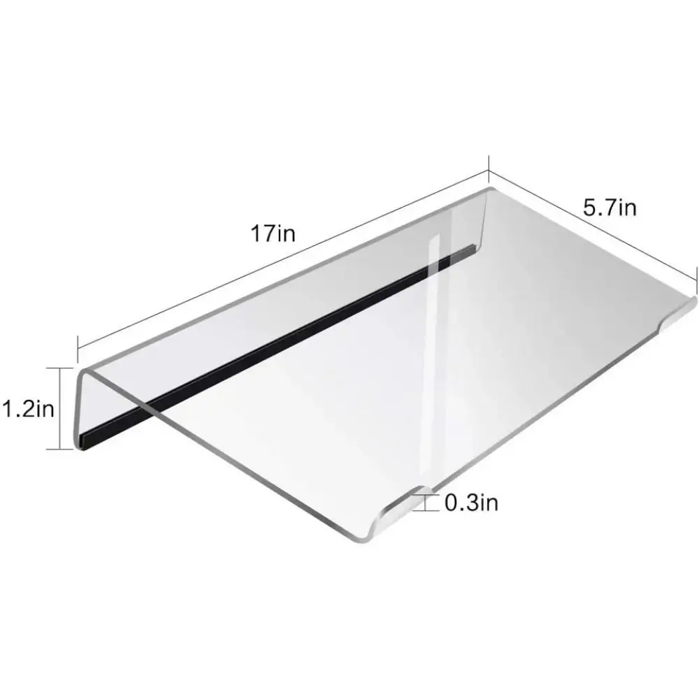 Klarer Acryl-Tastaturständer, geneigter Mehrzweck-Computertastaturhalter, tragbar, ergonomisches Design, Tastaturablage, Büroschreibtisch