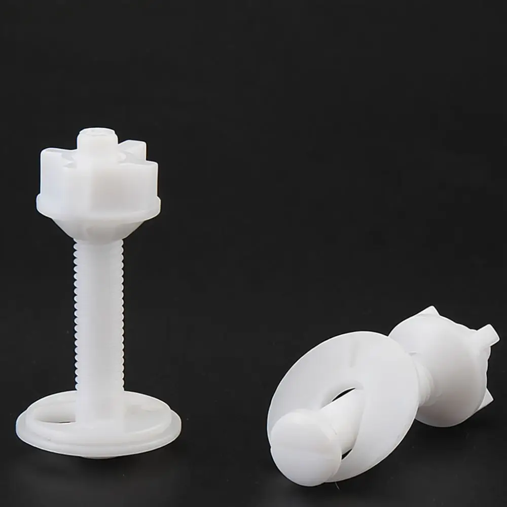High Quality Toilet Seat Hinge Bolts Kit Bathroom Repair Replacement Hardware For Fixing Any Standard Commode Cover Lid