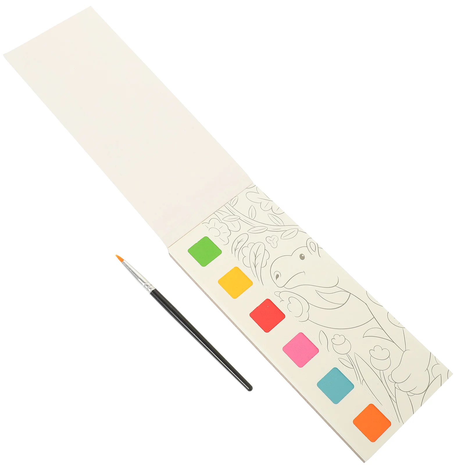 1 Set Water Coloring Book For Ages 2-4 Painting Graffiti Drawing Book Learning Color Recognition Art Activity