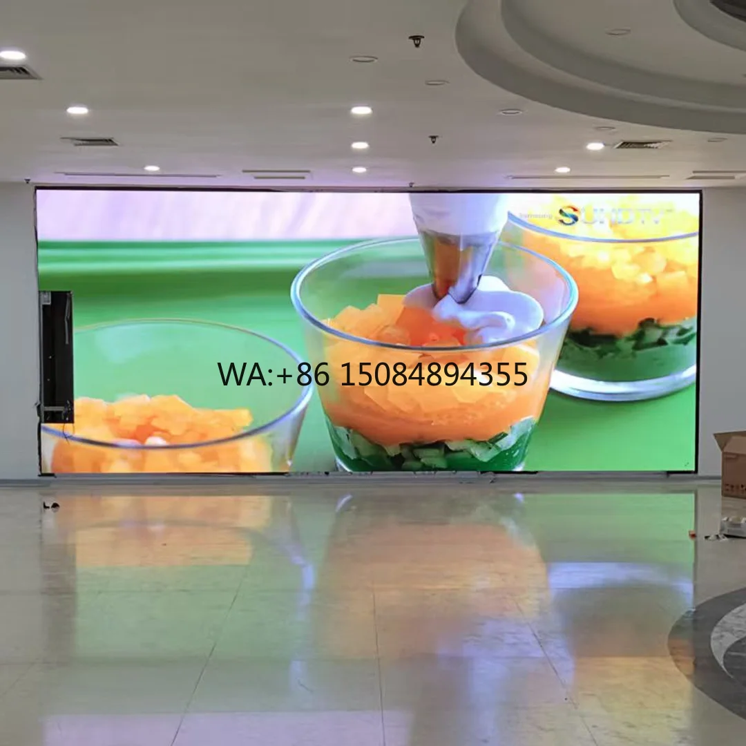 

Indoor Wall Mounted Commercial LED Advertising Billboard HD 4K P2.5mm Customizable Size High Brightness Full Color LED Screen